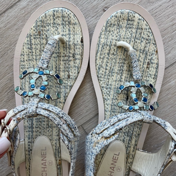 Chanel logo sandals - Picture 8 of 12